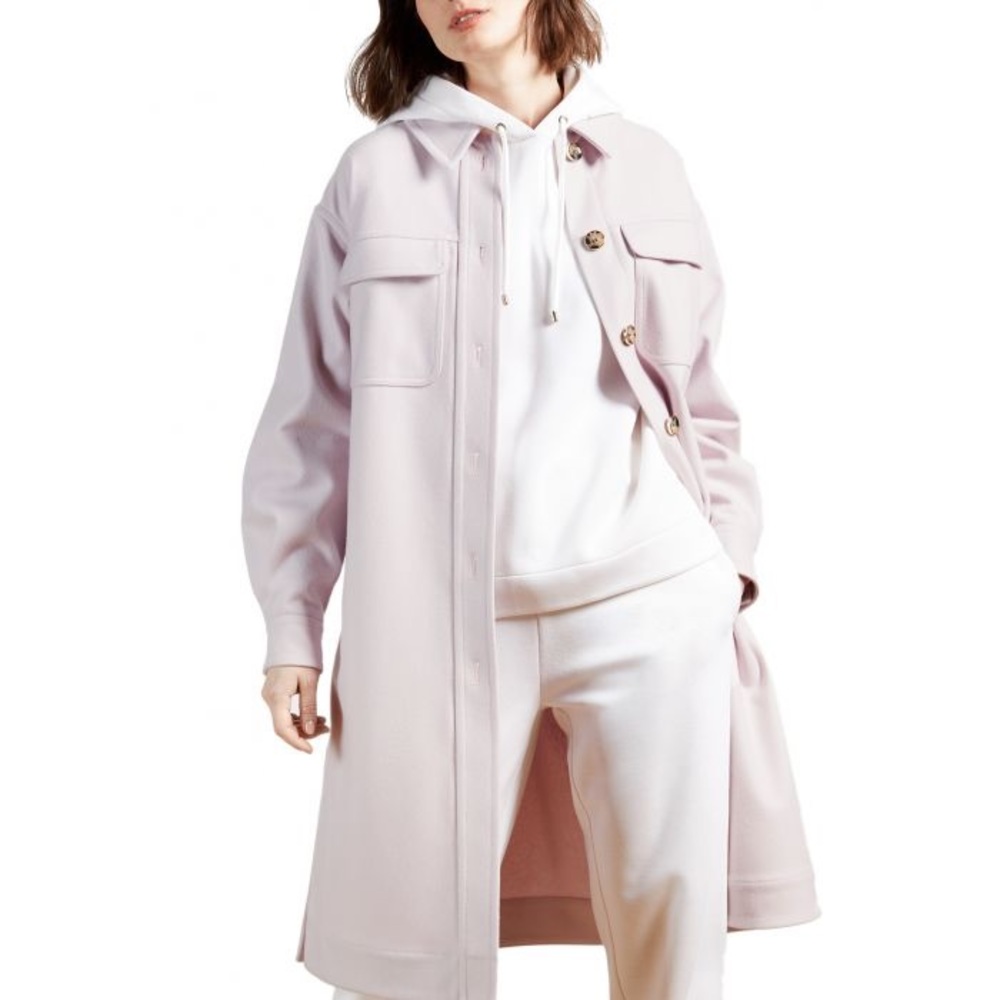 Ted Baker Lomma Wool and Cashmere Blend Coat, Light Pink, size 3, NWT